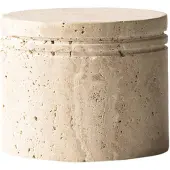 Tell Me More Travertine krukke med låg Ø13 cm
