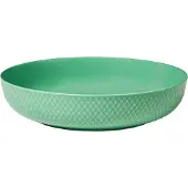 Lyngby Porcelæn Rhombe Serveringsskål Ø28 cm Grøn