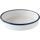 Kockums Jernverk Kockums ovnfast fad Kockums white-blå, rund, Ø24 cm