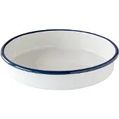 Kockums Jernverk Kockums ovnfast fad Kockums white-blå, rund, Ø28 cm