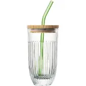 La Rochère Ouessant smoothiglas med låg og sugerør 43 cl Transparent
