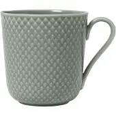 Lyngby Porcelæn Rhombe Earth krus 39 cl Moss