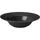 Lyngby Porcelæn Rhombe Earth dyb tallerken Ø24,5 cm Slate