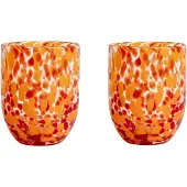 By On Messy glas 30 cl 2-pak Rød-orange