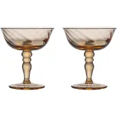 By On Opacity italiensk champagnecoupe 15 cl 2-pak Fersken