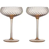 By On Opacity champagneglas 30 cl 2-pak Fersken