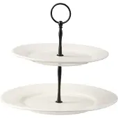 Dorre Kafi kagefad 2 niveauer porcelæn Hvid