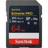 SanDisk Extreme Pro - Flashhukommelseskort - 64 GB - Video Class V90 / UHS-II U3 / Class10 - SDXC UHS-II