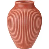 Knabstrup Keramik Knabstrup vase riflet 27 cm Coral