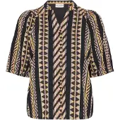 Pulz Jeans Bluse 'LEZIA' gul / sort