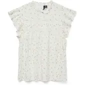 Vero Moda Bluse 'VMTRINE' oliven / lyserød / hvid