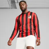 Puma AC Milan 125th Anniversary Authentic Jersey Men, Clothing, Black/Red, XS