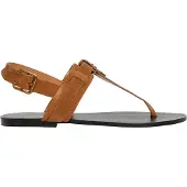 Pepe Jeans Pepe Jeanstil kvinder. PLS90705 Brune Sann One-sandaler i læder (36), Fast, Ruskind, Spænder, Casual