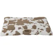 Animal Boulevard Cow Plush pude hvid/mokka