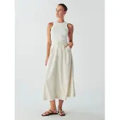 Willa Nederdel 'MIMIE' lysebeige