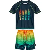 Playshoes UV-beskyttelse marin / lyseblå / grøn / orange