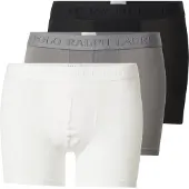 Ralph Lauren Boksershorts stone / sort / hvid