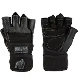 Gorilla wear Dallas Wrist Wrap Gloves, black, small
