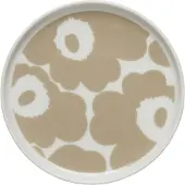 Marimekko Unikko tallerken Ø13,5 cm Hvid-beige