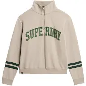 Superdry Superdrytil kvinder. W2012197A Athletic Essentials applikationssweatshirt brun (XL), Casual, Bomuld