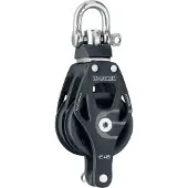 Harken Dobbelt Drejeblok Med Krogtrisse 60 Mm