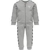 Hummel Sweatsæt - HMLBille - Gråmeleret - - 1 år (80) - Sweatsæt