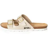 Bayton Pantoletter 'Astrakan' beige / guld / sort