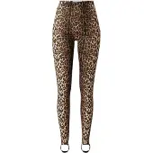 Lollys Laundry Leggings 'Dolly' lysebeige / karamel / sort