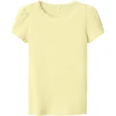 Name it T-shirt - Rib - Noos - NmfKab - Pastel Yellow - - 4 år (104) - T-Shirt