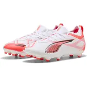 Puma Ultra 5 Match FG/AG Unlimited - Hvid/Sort/Rød Børn, størrelse 38
