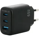 Mobilis 65w Usb-a-og Usb-c-vægoplader