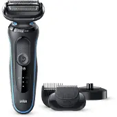 Braun Shaver 50-M4500cs Cordless, Charging time 1 h, Lithium Ion, Number of shaver heads/blades 3, Black/Mint, Wet & Dry