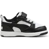 Puma Rebound V6 Low Sneakers Toddlers, Shoes, White/Black, 27