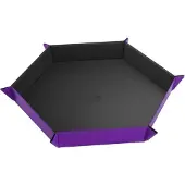 GameGenic Magnetic Dice Tray - Hexagonal - Black/Purple