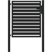vidaXL havelåge låsbar 100x100 cm aluminium sort