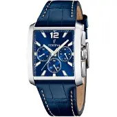 Festina Herreur F20636-2 Timeless Blå/Læder