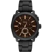 Fossil Analogt ur brun / mørkebrun / sort