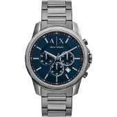 Giorgio Armani Analogt ur blå / antracit / hvid