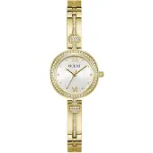 GUESS Analogt ur 'Lovey' guld / transparent
