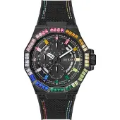 GUESS Herreur GW0701G1 Energy Sort/Gummi Ø45 mm