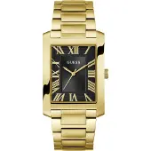 GUESS Analogt ur 'CLYDE' guld / sort
