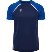 Hummel Trænings T-Shirt hmlLEAD 2.0 - Navy/Ægte blå/Hvid, størrelse XX-Large