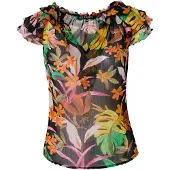 KOROSHI Bluse blandingsfarvet / sort