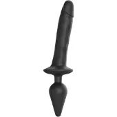 Strap-On-Me SWITCH PLUG-IN REALISTIC DILDO BLACK - XXL