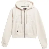 Superdry Superdrytil kvinder. W2012335A Sweatshirt Athletic Tonal Crop beige (L), Casual, Bomuld
