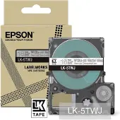 Epson LabelWorks LK-5TWJ - Hvid på mat klar - Rulle (1,8 cm x 8 m) 1 kassette(r) hængekasse - tapepatron