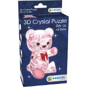 HCM Crystal Puzzle - Bear Lily pink - 59192