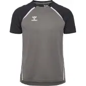 Hummel Trænings T-Shirt hmlLEAD 2.0 - Grå/Asfalt/Hvid, størrelse Large