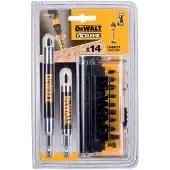 DeWalt DT70512T Ekstremt slag-torsions-skruetrækkerbitsæt, Gul/Sort, 14 dele
