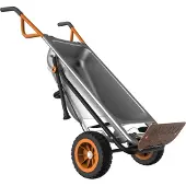 WORX sølvfarvet trillebør (WG050)